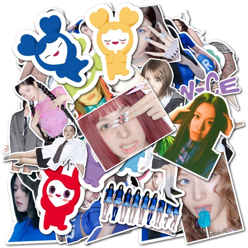Vinyl Figure Blank - 56PCS TWICE Cute Anime Character Graffiti