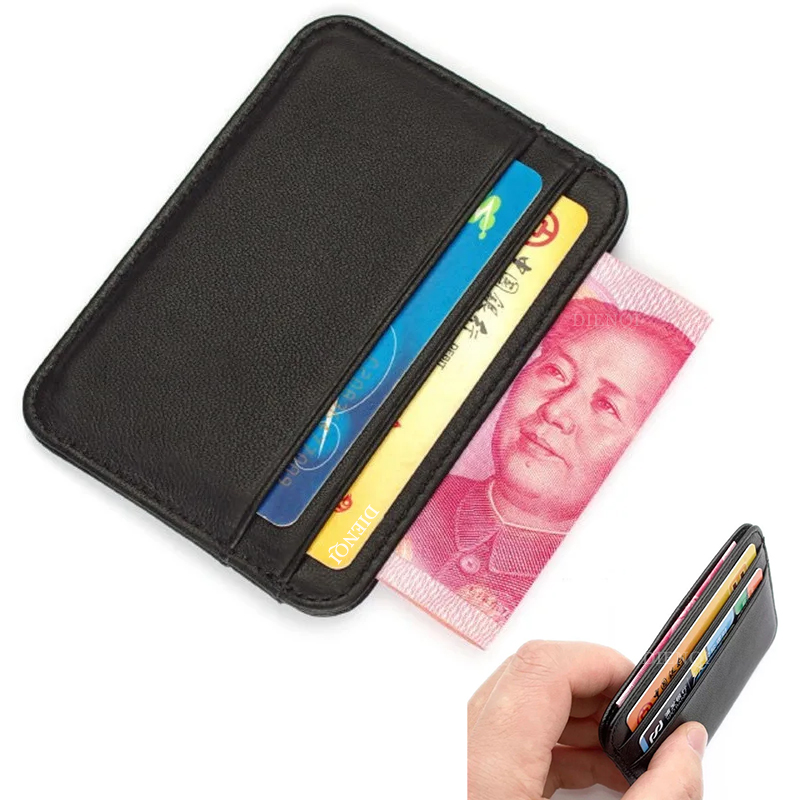 Card Top Loader - Genuine Leather Visit Card Holder Men's