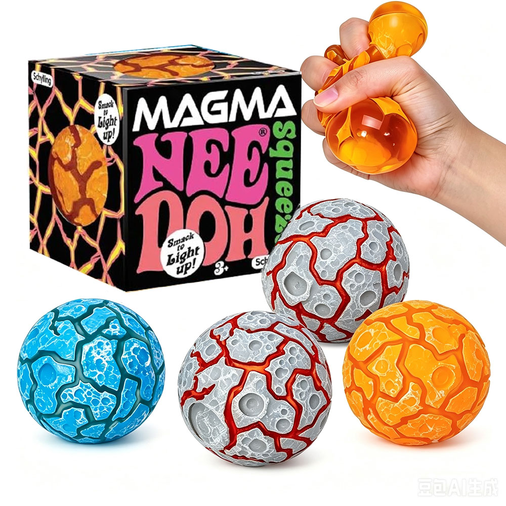 Fidget Cube Original - New Product NeeDoh Glitter Magma Ball