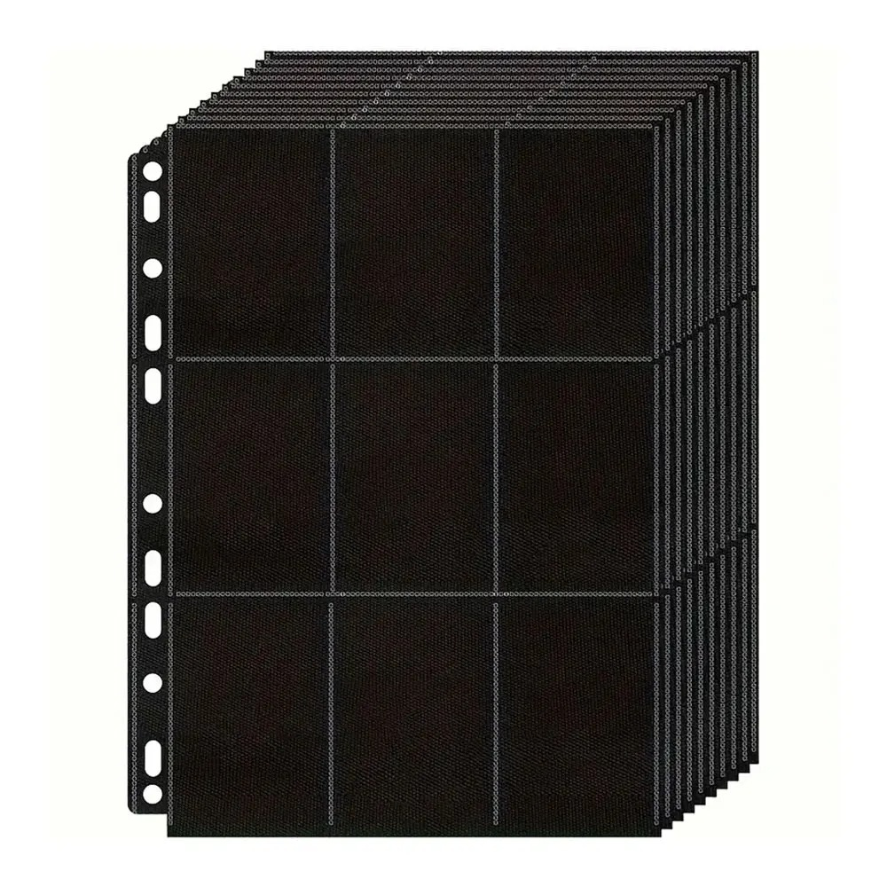 Trading Card Binder - 10Pack Black 9-Pocket A4 Trading Card