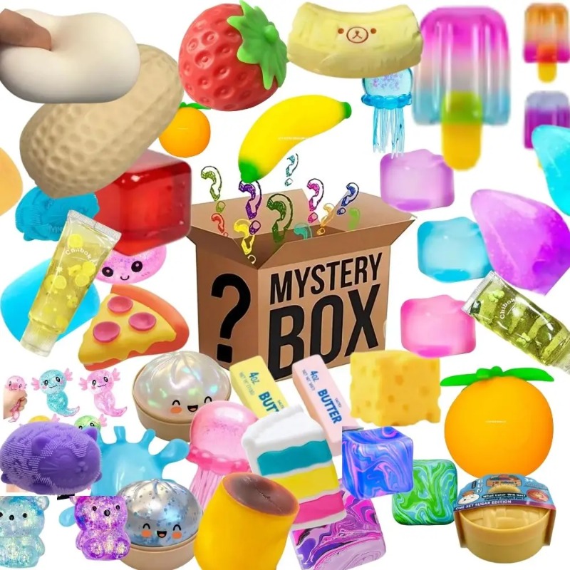 Mystery Box Blind Bag - &100+Pcs Surprise Box Toys Novelty Stress