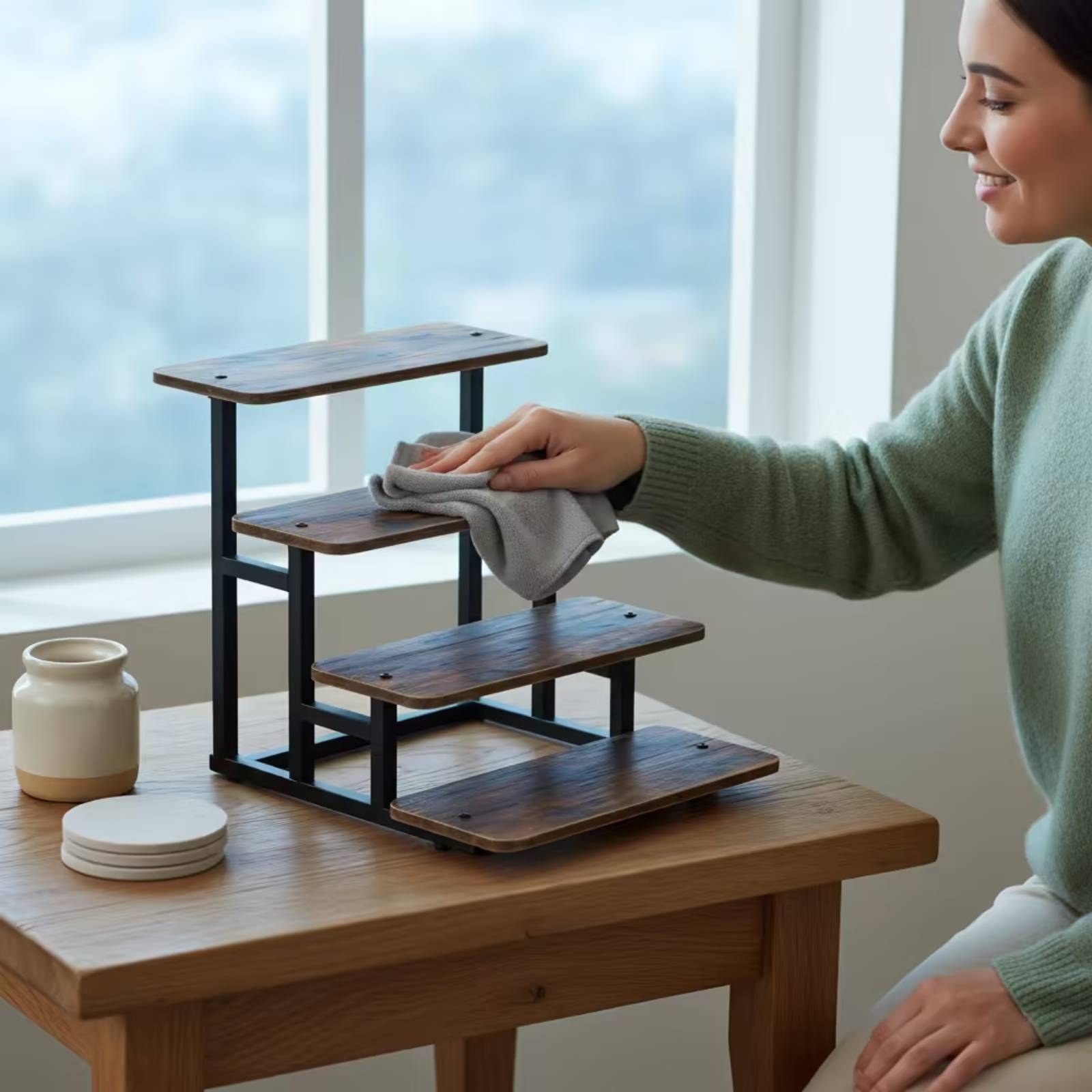 4-Tier Display Stand Tabletop  - огляд і ціна Display Risers Set