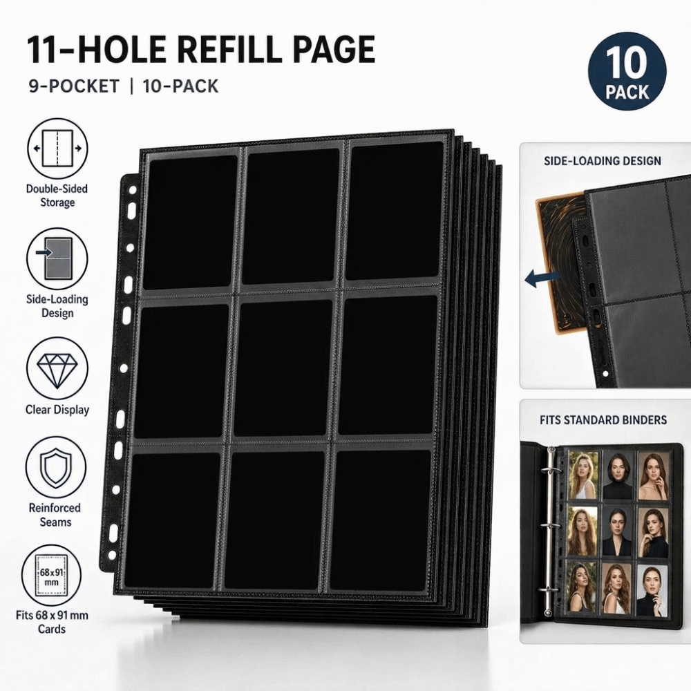 10Pcs 9-Pocket A4 Trading Card - огляд і ціна Trading Card Binder