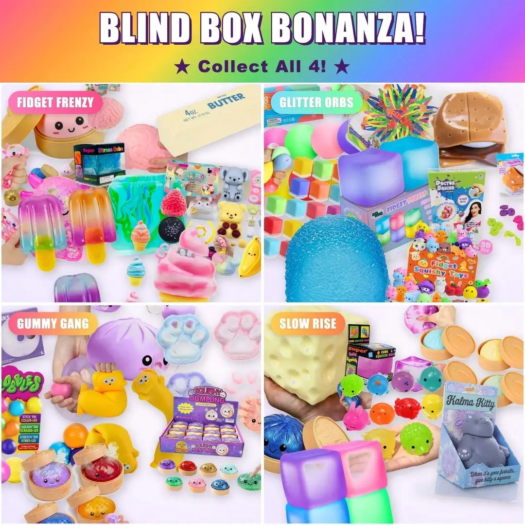 100styles Squishy Squeeze Fidg - огляд і ціна Mystery Box Blind Bag
