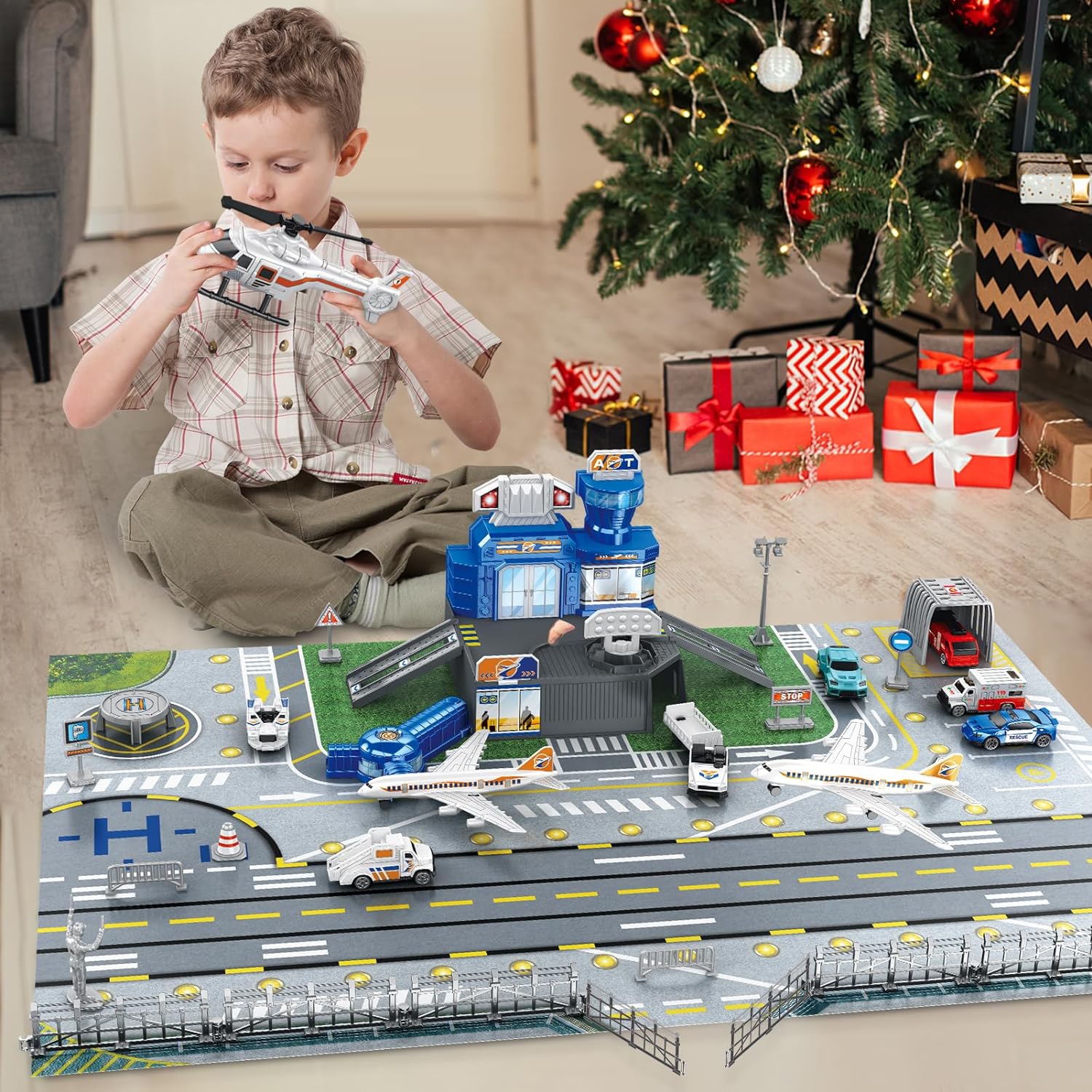 Children's Airport Scene Toy S - огляд і ціна Model Airplane Plastic