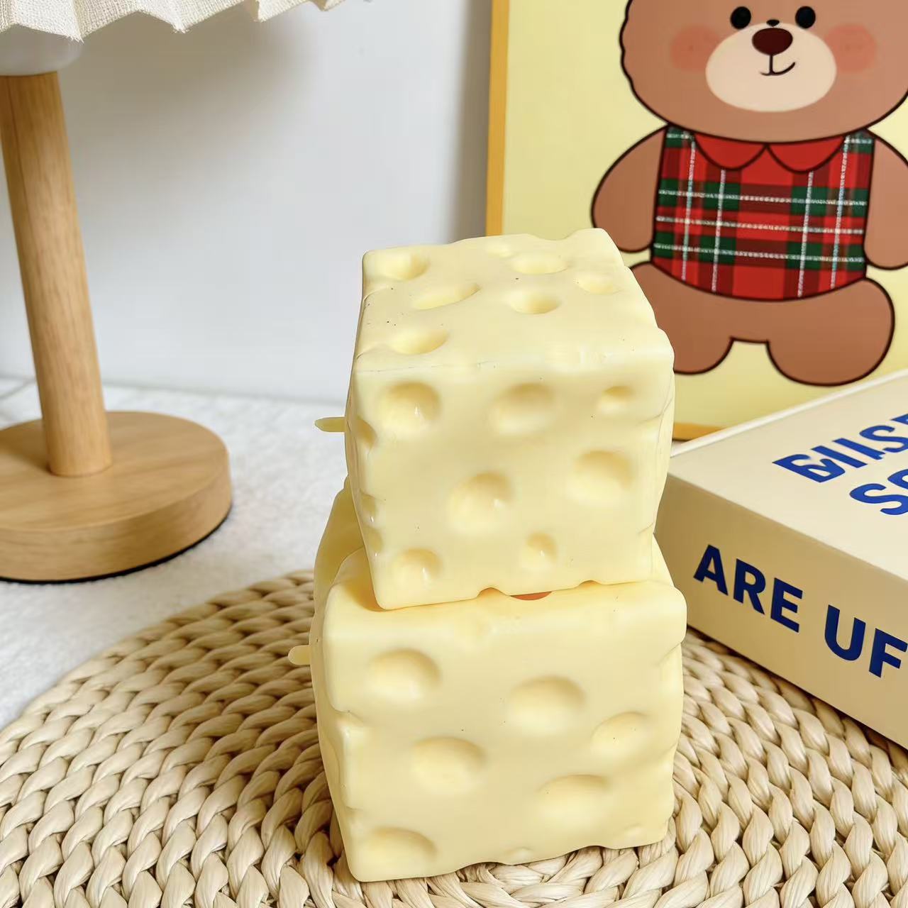 *-*Jumbo Cheese Cube Stress Ba - огляд і ціна Fidget Cube Original