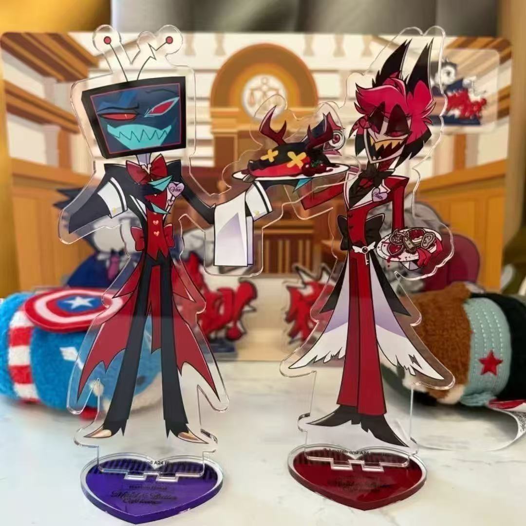 2pcs Hazbin Anime Peripherals  - огляд і ціна Figma Stand Set