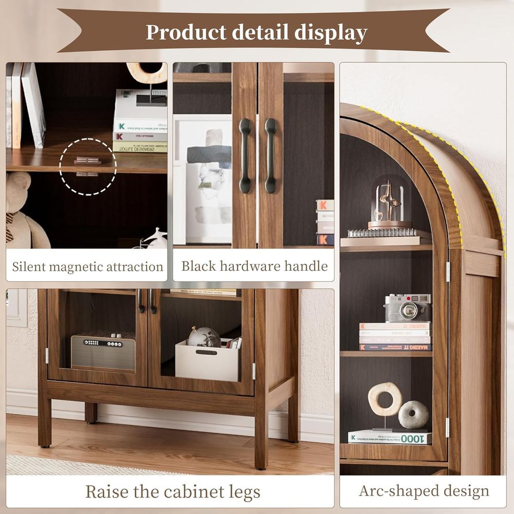 70.9 Tall Walnut Acrylic Glass - огляд і ціна Display Case Acrylic