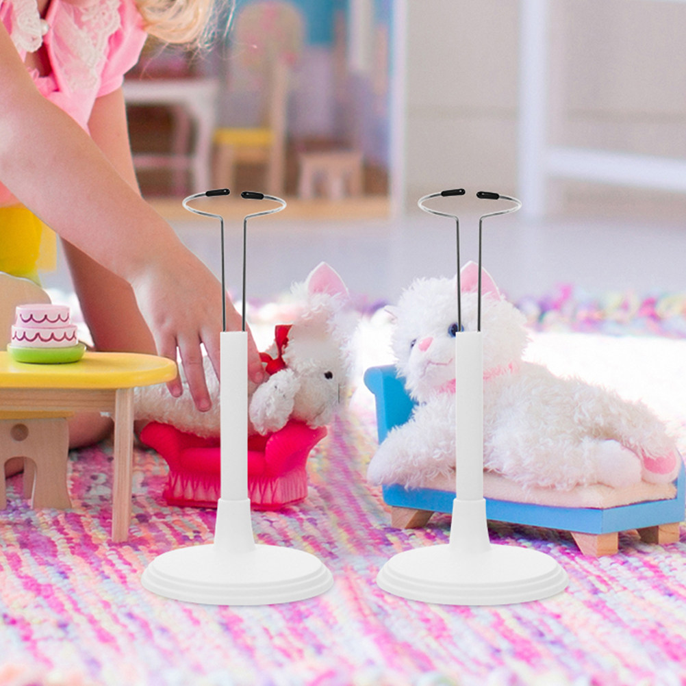 3Pcs White Plastic Adjustable  - огляд і ціна Action Figure Stand