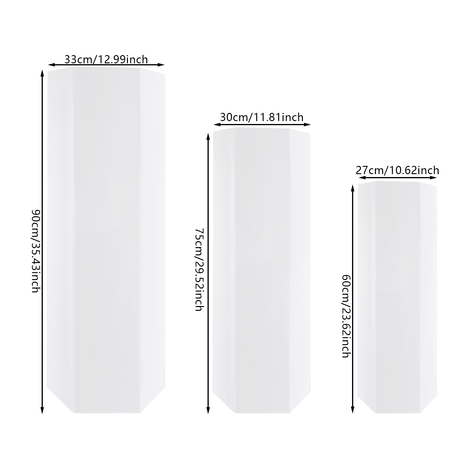 White Acrylic 3PCS Display Ris - огляд і ціна Display Risers Set