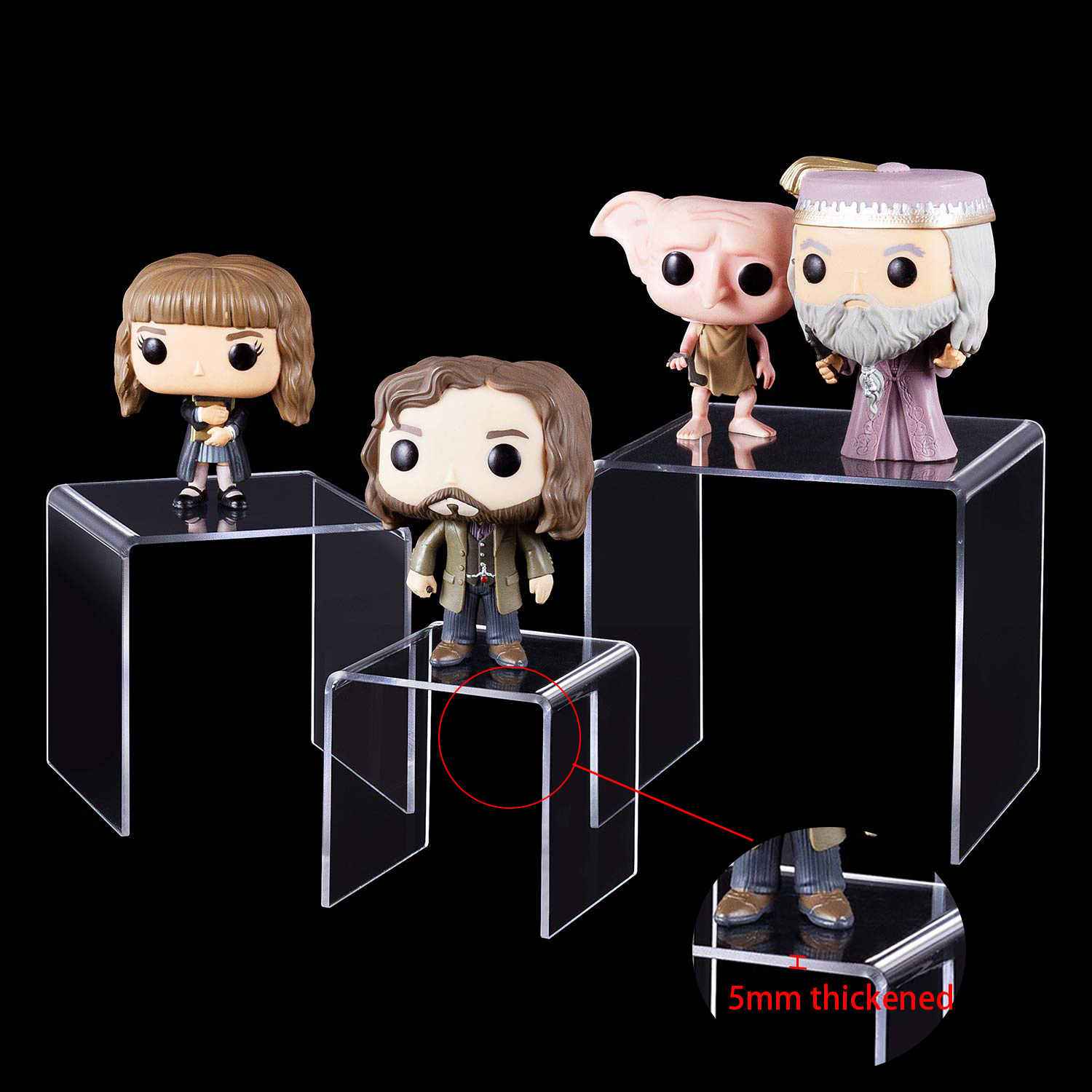 U Shape Acrylic Display Risers - огляд і ціна Pop Display Shelf