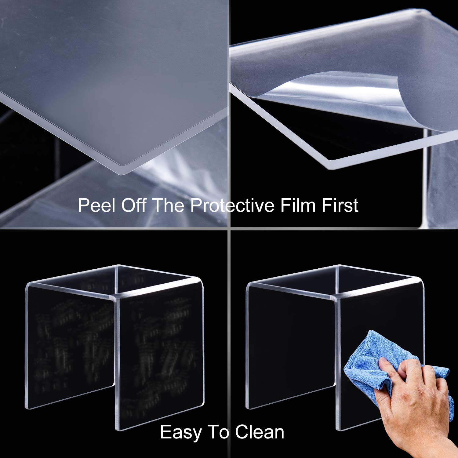 U Shape Acrylic Display Risers - огляд і ціна Pop Display Shelf