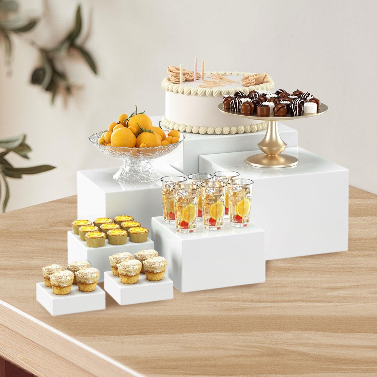 TQH 7Pcs Buffet Riser Dessert  - огляд і ціна Display Risers Set