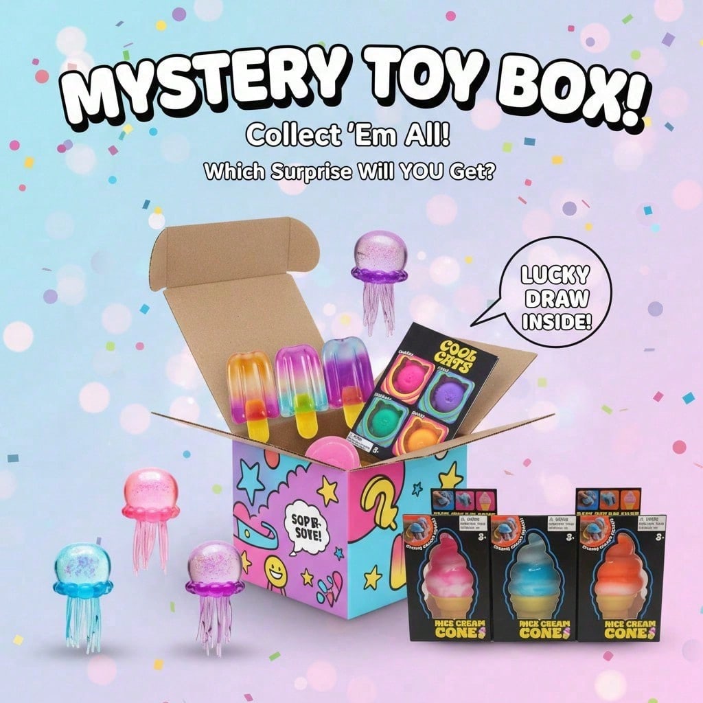 100+ Pieces Assorted Squishy F - огляд і ціна Mystery Box Blind Bag