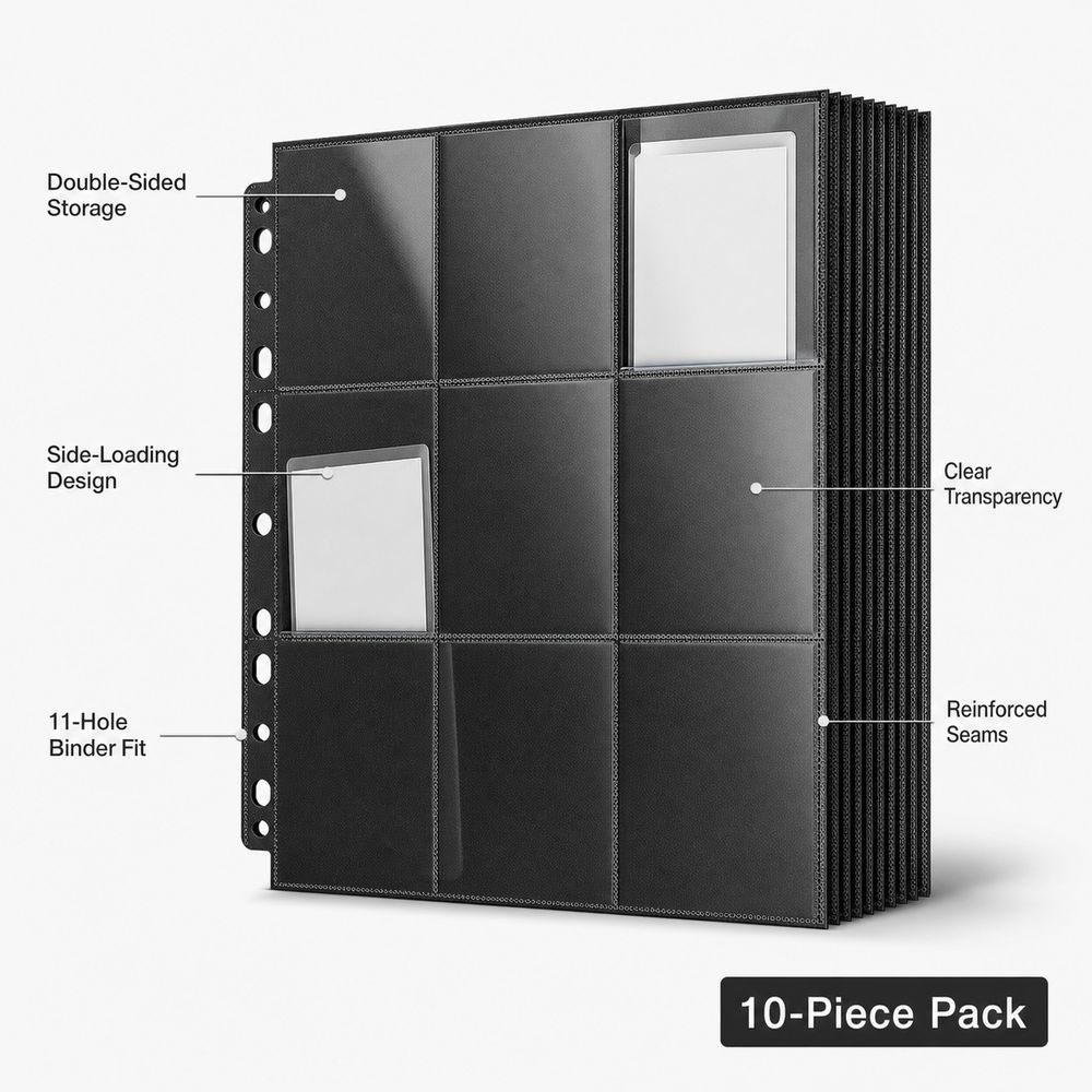 10Pcs 9-Pocket A4 Trading Card - огляд і ціна Trading Card Binder
