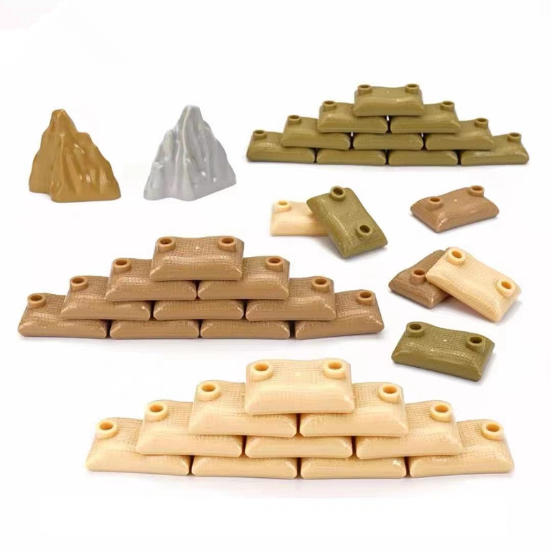 50PCS MOC Military Sandbag Bui - огляд і ціна Lego Minifigure Holder