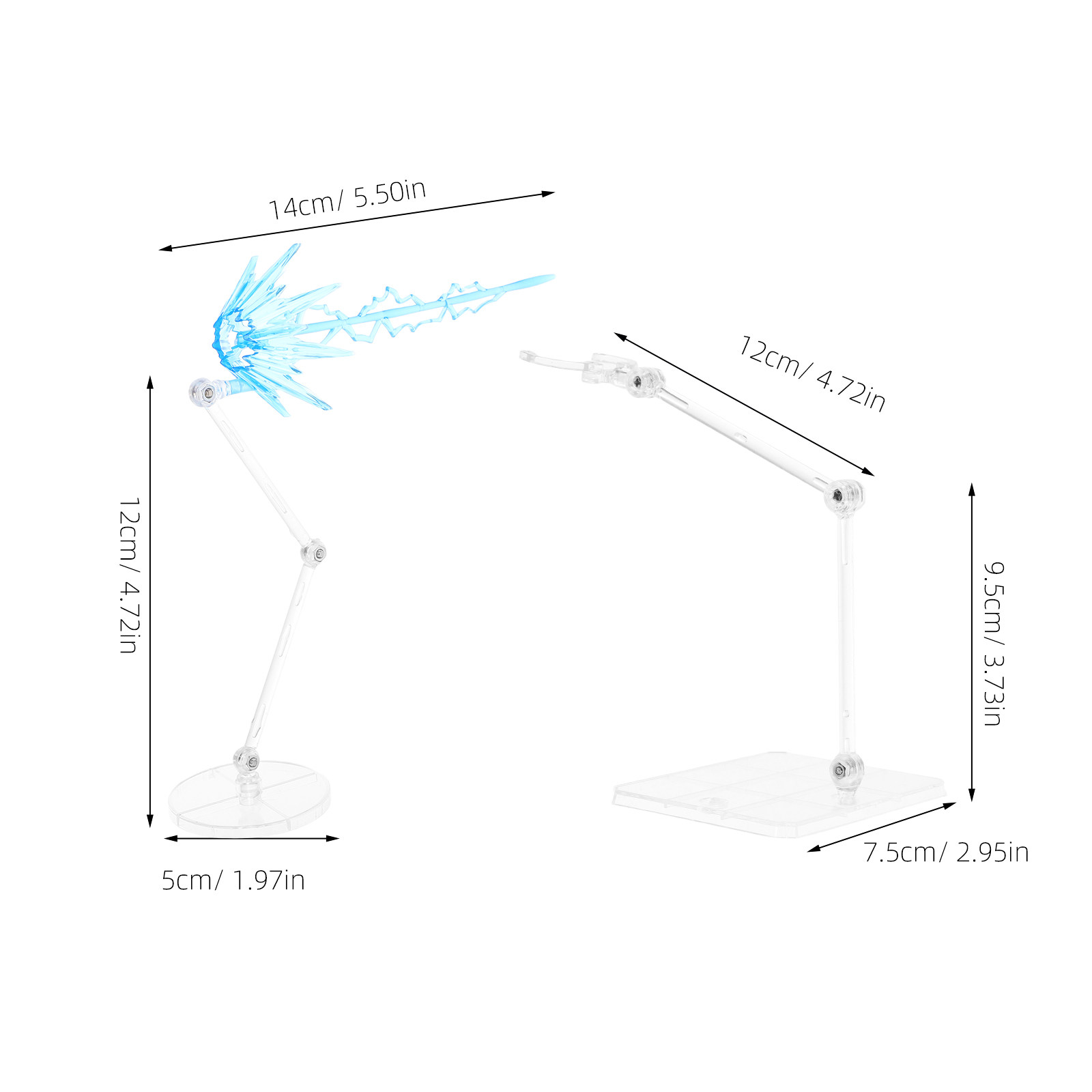 1Set Clear Adjustable Figure S - огляд і ціна Action Figure Stand