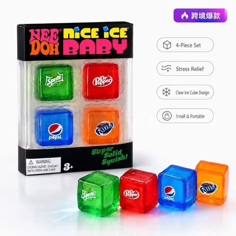 Needoh Mini Nice Ice Baby 4 Pa - огляд і ціна Fidget Cube Original