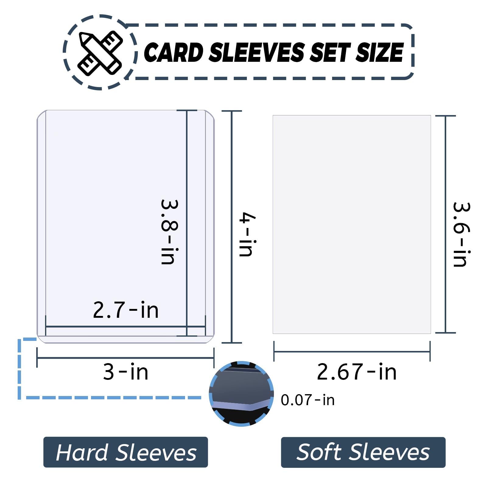 100-600pcs Card Sleeves Hard S - огляд і ціна Pokemon Binder Card