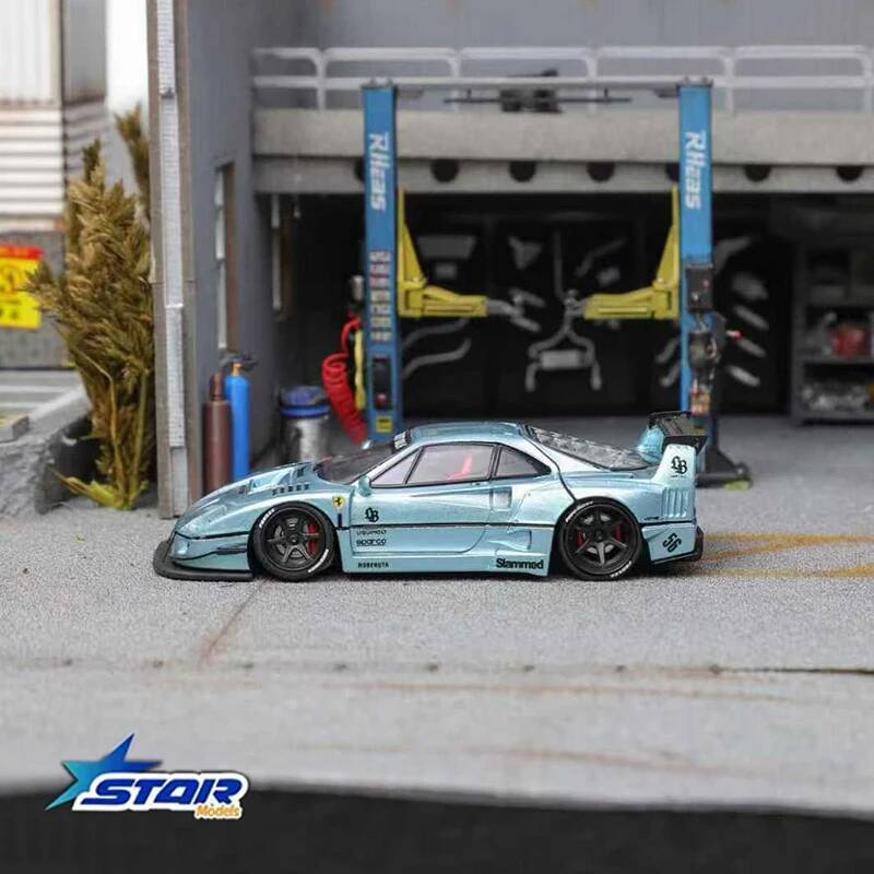 STAR 1:64 LBWK F40 Ice Blue Ma - огляд і ціна Die Cast Car 1 64