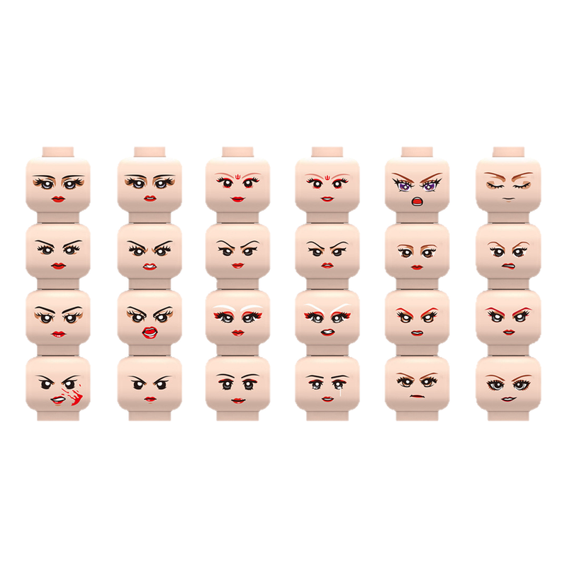Injured Emotional Face Heads B - огляд і ціна Lego Minifigure Holder