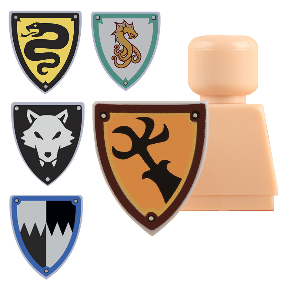 MOC Medieval Knights Black Wol - огляд і ціна Lego Minifigure Holder