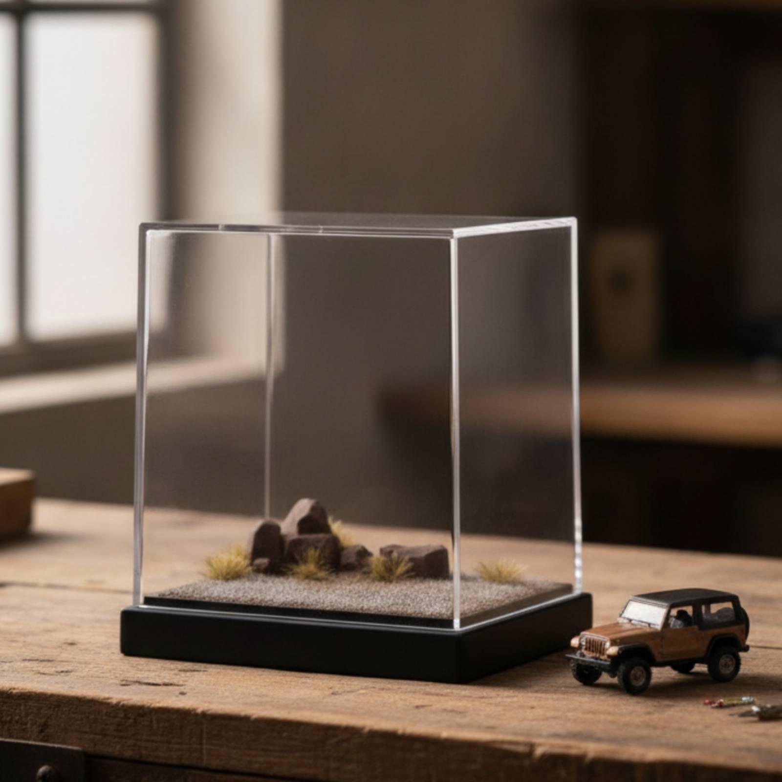 Diorama Base with Acrylic Cove - огляд і ціна Display Case Acrylic